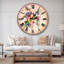 Fleurs d'été colorées - Horloge murale traditionnelle-36845540