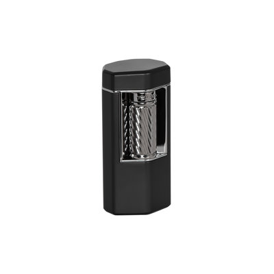 Xikar Meridian Triple Soft Flame Cigar Lighter, Powerful, Black And Gunmetal -  XI-600BKGM