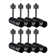 5Cct Zoomable Led Track Lighting Heads, 12W H Type Track Light Heads, Matte Black