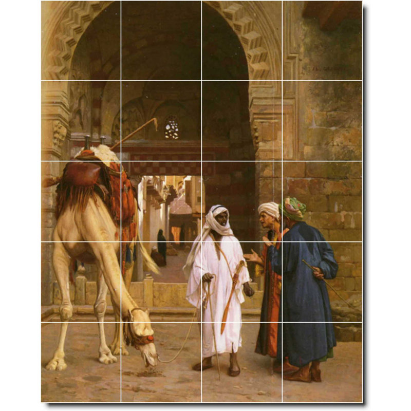 32" x 40" Ceramic Painting Decorative Mural Tile 8" x 8", Animal 03406