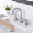 2-handle Bathroom Faucet with Drain Assembly-61572301