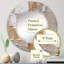 Beige Gold Cubist Kaleidoscope Wall Mirror, Cubism Modern - Beige and Gold Cubist Kaleidoscope IV-1861222061