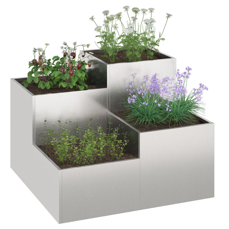 Planter Box, 60cm H x 80cm W x 80cm D