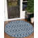 Blue Gitter Indoor/Outdoor Trellis Rug