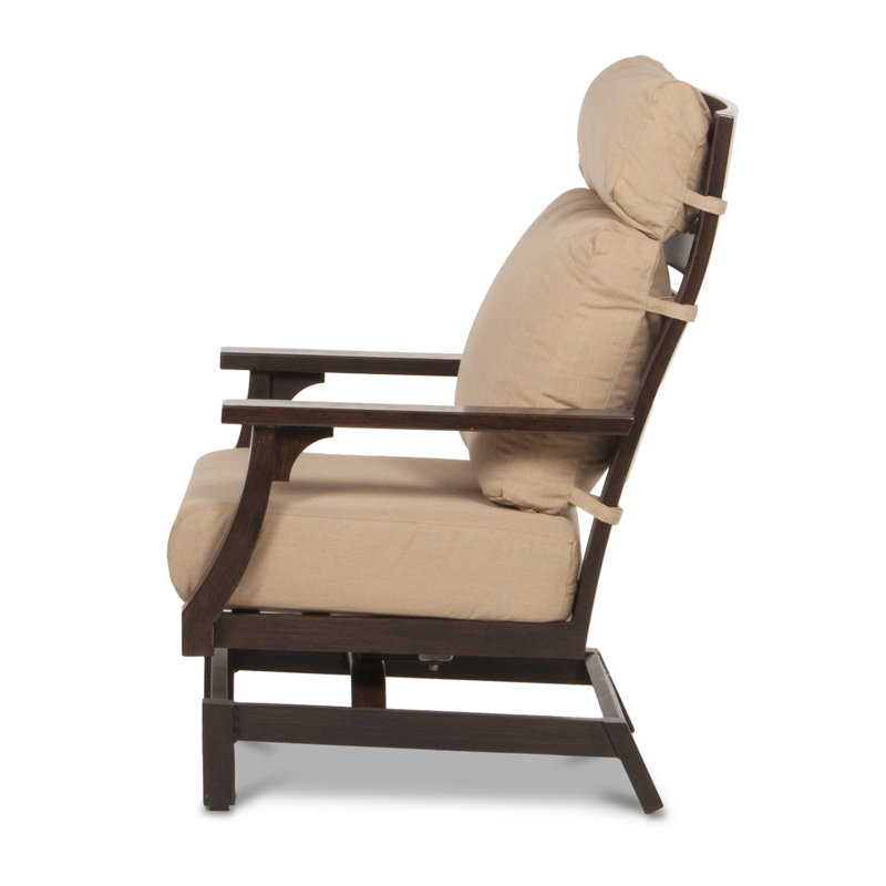 Bungalow Outdoor Lounge Chair, Canvas Heather Beige Sunbrella® Canvas