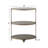 Oval Shaped Metal 3-Tier Shelf-1355687398