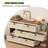 Vintage Cream Extendable Ultra-Thin Vanity with Drawers-1533072122