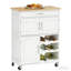Chariot de cuisine portable, îlot de cuisine mobile, îlot de cuisine avec rangement