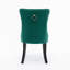 Chaise à dossier haut en bois massif - Coussin moelleux rebond, garniture de rivet, assemblage facile-48379707-48379709
