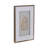 Aldora Tan & Gold 28" Framed Canvas Art Set of 2 - Stone & Polyester Canvas Modern Glam Wall Decor