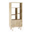 Aanika 180cm H x 80cm W Solid Wood Standard Bookcase-1786113363