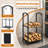 2 Layer Firewood Rack with Goloves