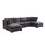 Canapé modulaire en tissu 6 pièces Keefe-106012338