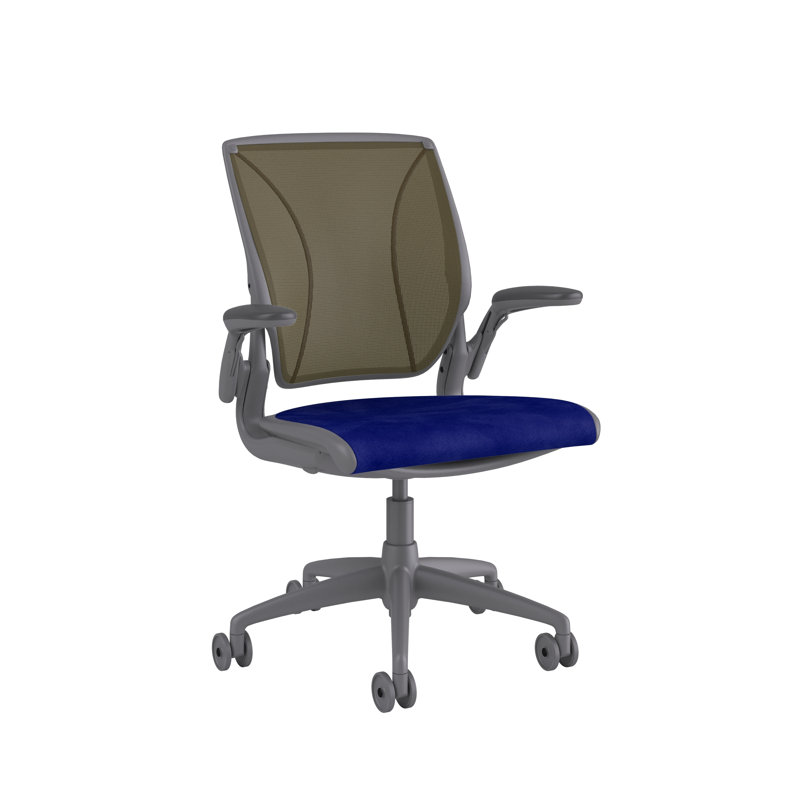 Diffrient World Wool Task Chair, Corde/Navy, Catena/Bayberry, Gray
