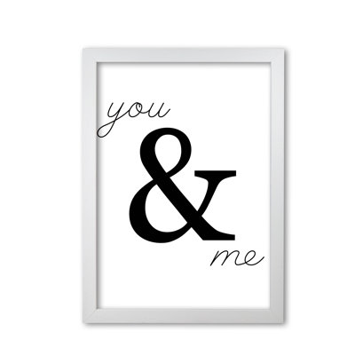 You & Me 1 Piece Wall Art