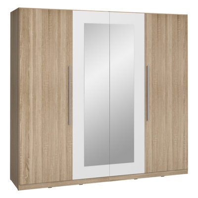Temirlan 4 Door Manufactured Wood Wardrobe