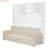 Queen Size Murphy Bed Wall Bed With Sofa,White-2009559929