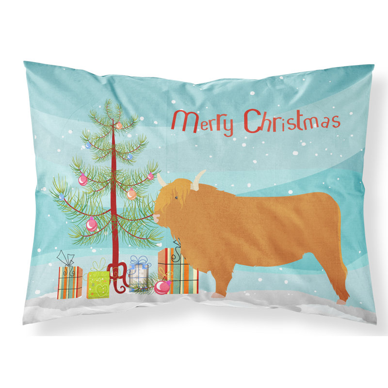 Taie d’oreiller de noël vache