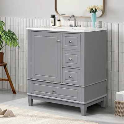 Meuble-lavabo simple 30 po avec comptoir