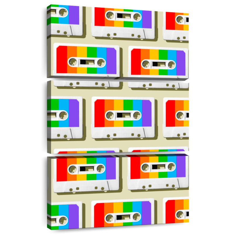 Abarca Rainbow Mixtapes, 32" H x 20" W
