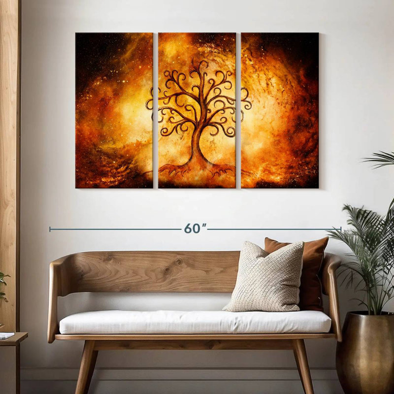 Arbre de vie cosmique Harnek, H 32 po x l 50 po