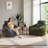 Giant Bean Bag Sofa Chair with a Pillow-327096106