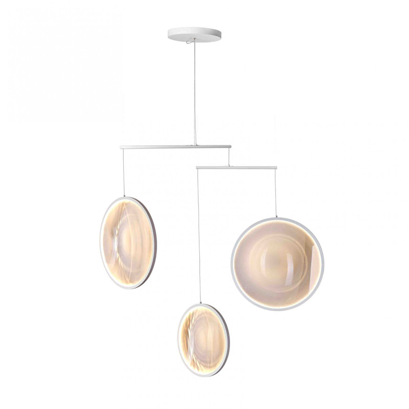 Focus 3 - Light LED Chandelier, White