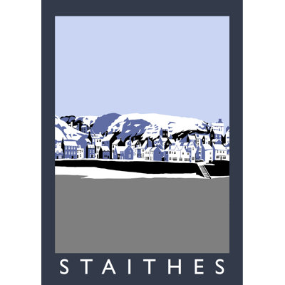 'Staithes in Snow' 1 Piece Wall Art