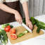 Select Wooden Cutting Board Set with Holder –Service Board  3-Piece Wooden Chopping Boards for Kitchen, Deep Juice Grooves,, Ideal for Meat, Vegetables, Fruit & Cold cuts platter Cheese board