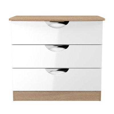 Bhodhini 77 cm W Chest of 3 Drawers