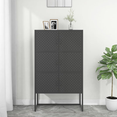 Darril Storage Cabinet Sideboard Cabinet for Entryway Bedroom Office Steel