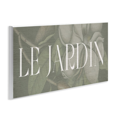 Le Jardin Garden Sign Wall Plaque, design by Lil' Rue