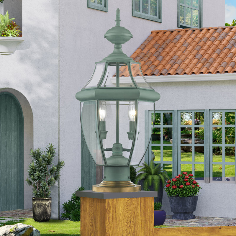 Arelene Lantern Head, 21.5" H x 10.5" W x 10.5" D, Verdigris