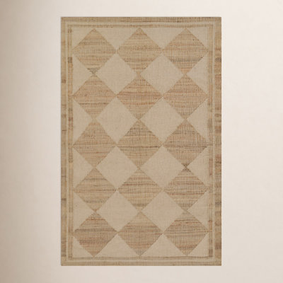 Orchard Ivory Hand-Woven Geometric Jute Rug
