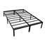 Plate-forme de plateforme en acier noire simple TG pour utilisation intensive et espace de rangement sous le lit-1386983556