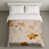 Beige / floral orange