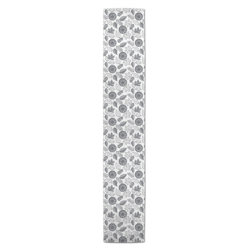 Chemin de table Safira, 72 po x 16 po, Gris