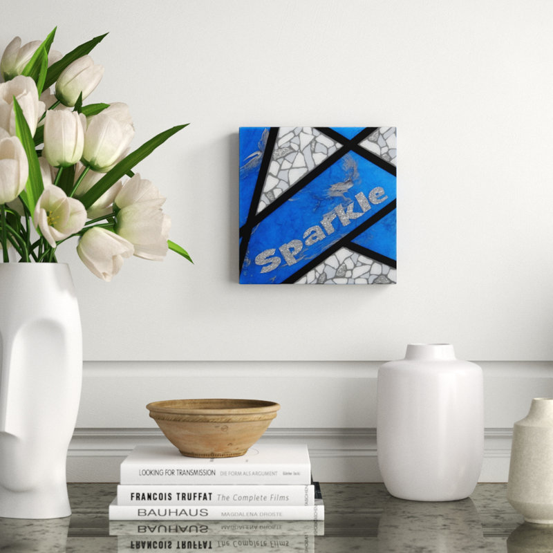 Sparkle-Blue Painting by Eddie Bruckner