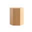 Table basse hexagonale en MDF - Table d'appoint à grain de bois naturel, table de bout moderne entièrement assemblée pour petits espaces-129705158