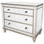 Commode d'appoint à miroir 3 tiroirs Daneli