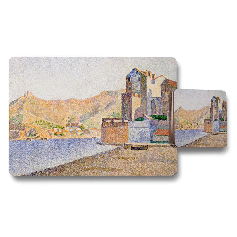 Coastal Village Placemat And Coaster Set Seaside Table Decor