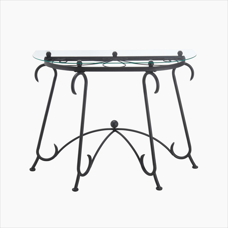 Tempered Glass Surface Console Table Coffee Table