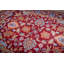 Hand-Knotted Burgundy Wool Traditional Floral Oushak Area Rug