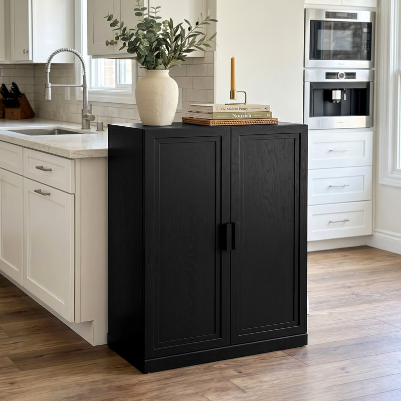 Armoire de rangement Gershwin, H 41 po x l 31 po x P 16 po, Noir