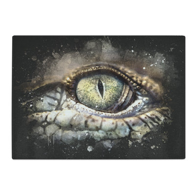 Tempered Glass Crocodile Eye Chopping Board