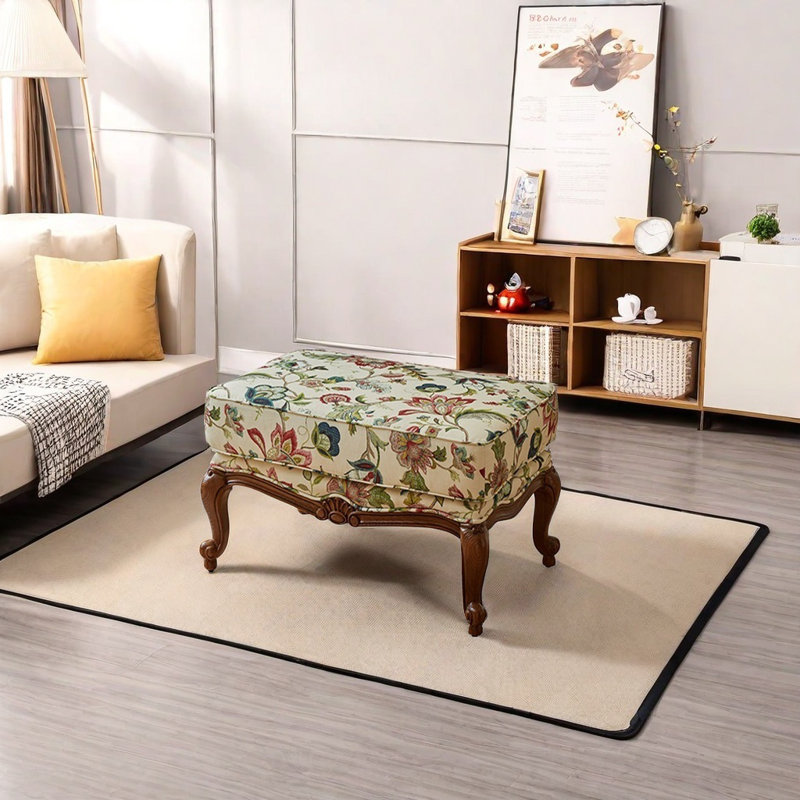 Chaise en bois durable à dossier large