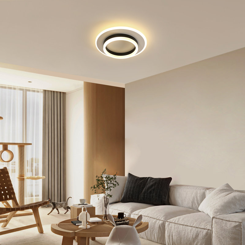 DELIPOP Sleek 30cm Round Flush Mount, 3000K