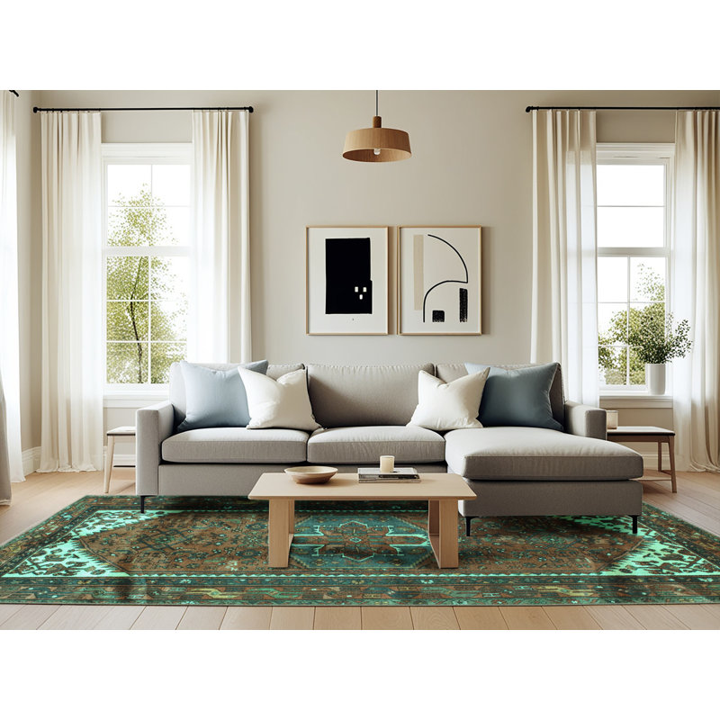 Oriental Indoor Rug, Rectangle 6' x 9'