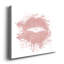 Rose or Lips - reproduction sur toile tendue-300136972