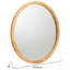 Rufael Solid Wood Round Mirror